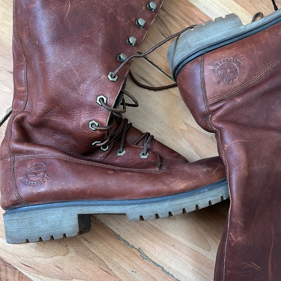 Timberland Womens 14-Inch Premium Boots coffee Brown Leather waterproof - Picture 7 of 7